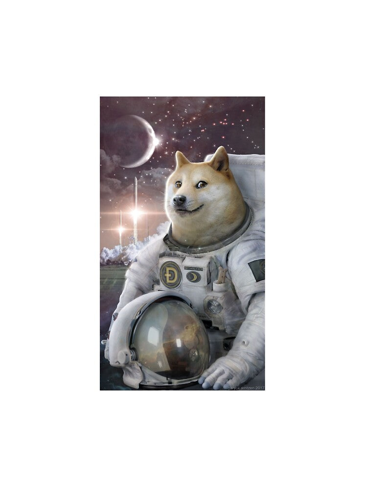 Dogecoin To The Moon Crypto Shiba Inu Doge Meme by TYSM