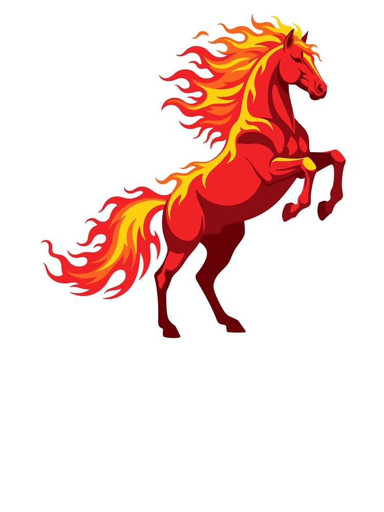 Fire Horse | Flaming Stallion Graphic by Hydravisions