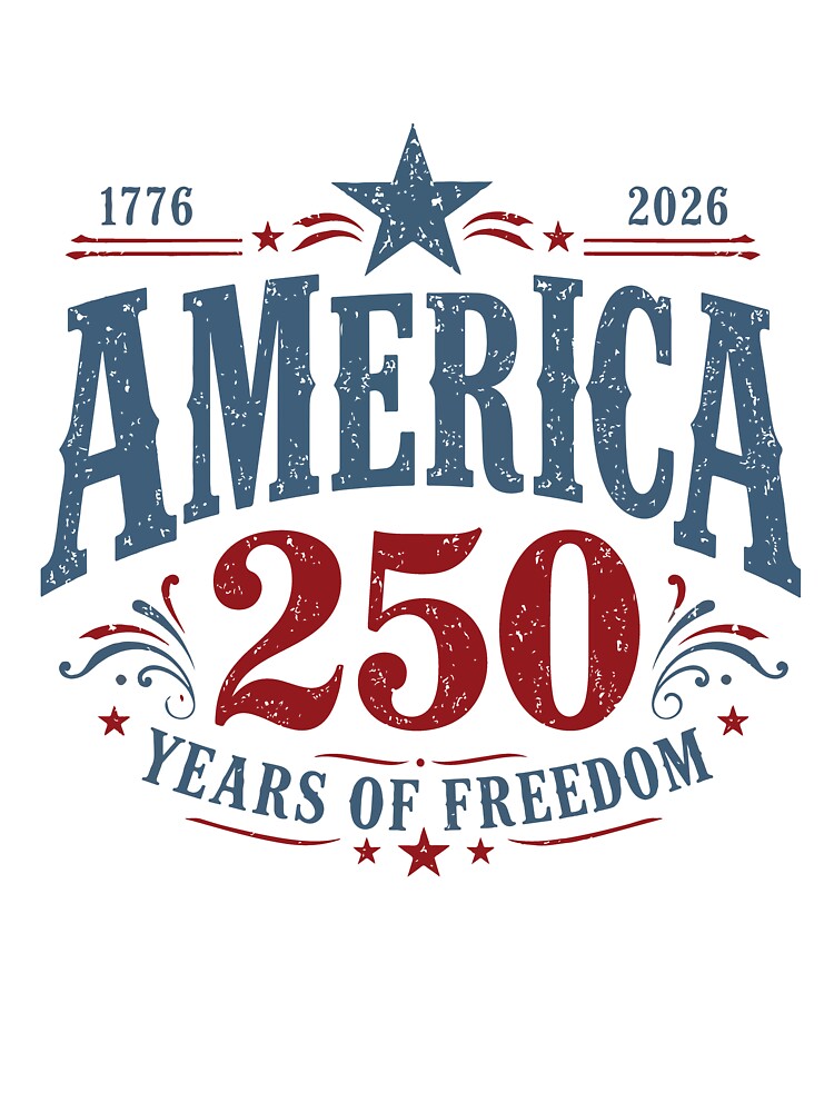 America 250 Years of Freedom 1776 2026 Patriotic Americana Celebration by mari-kayden
