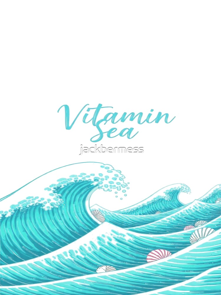 Vitamin Sea Beach T-Shirt  Ocean Waves Summer by jackbermess