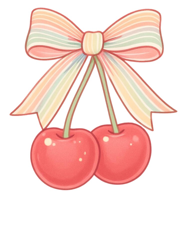 Pastel Rainbow Pride Cherry Bow Aesthetic V.1 by xMErCUrY03x