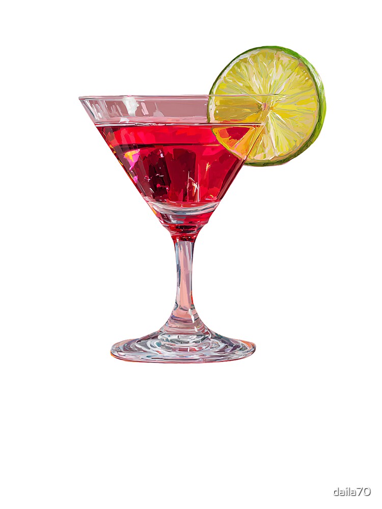 Cosmopolitan Cocktail Art by daila70