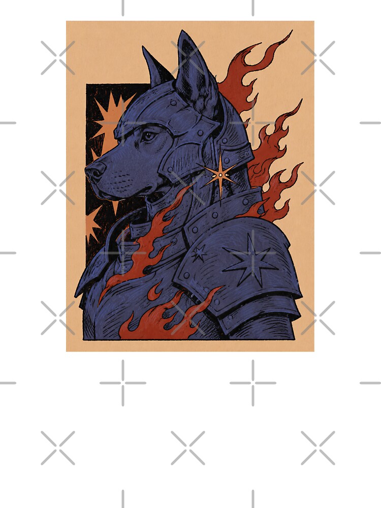 Noble Dog Knight Armor Illustration by Flying Doggo