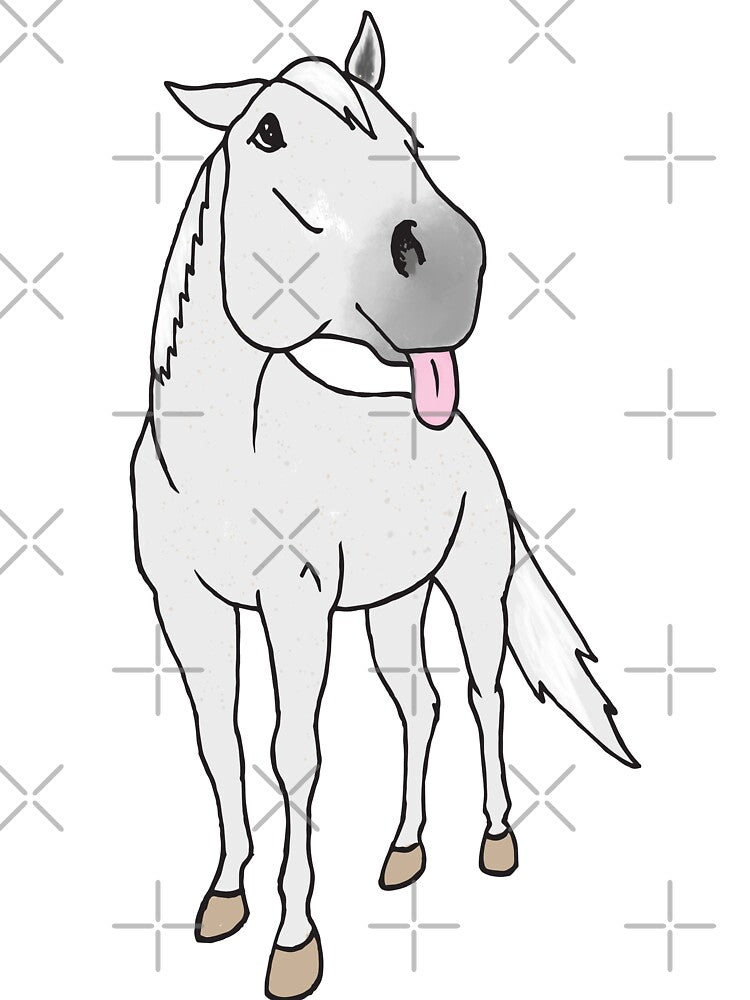 Buster the Grey Horse by HorseFly Ranch