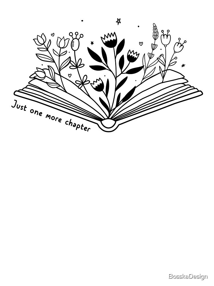 Open Book with flowers green aesthetics by BosskaDesign
