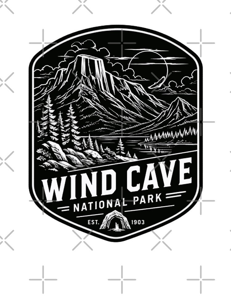 Wind Cave National Park Est. 1903 National Park Visitor Travel Explorer by Simsimah26Parks