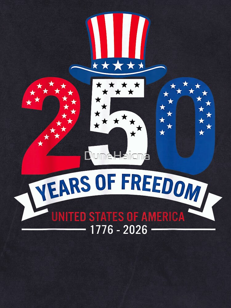 250 Years Of Freedom United States Of America 1776 2026 Semiquincentennial Gift by DuneHaicna