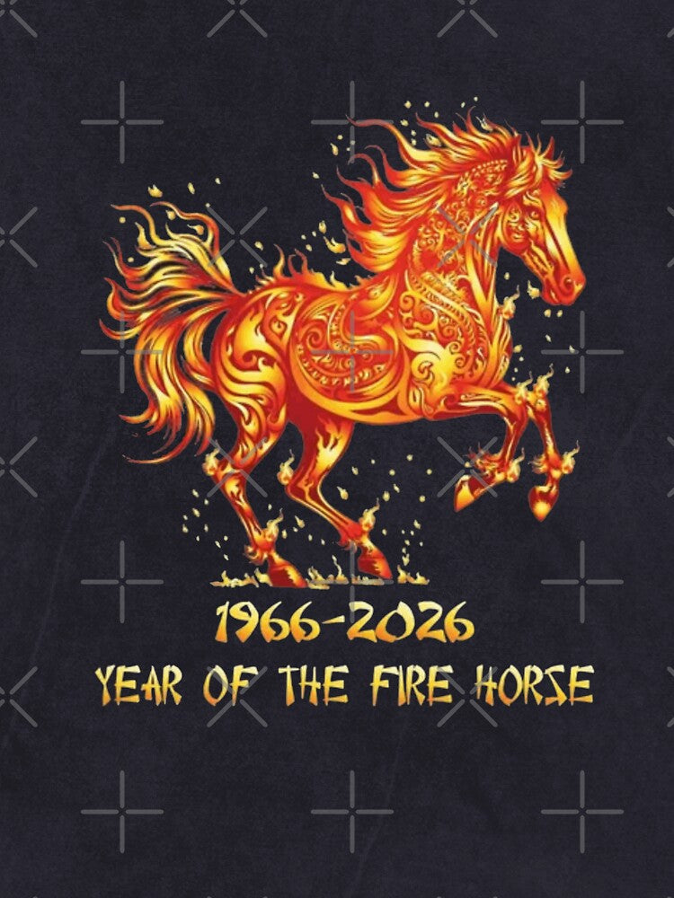 Year of the Fire Horse 1966 2026 Chinese Zodiac Shirt by roartusa