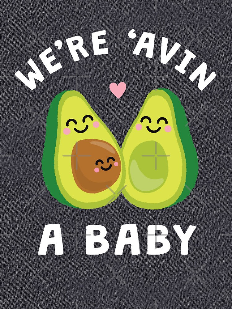 Funny Baby Pregnancy Announcement Shirt & Gifts: We're 'Avin A Baby Avocado by coolintent