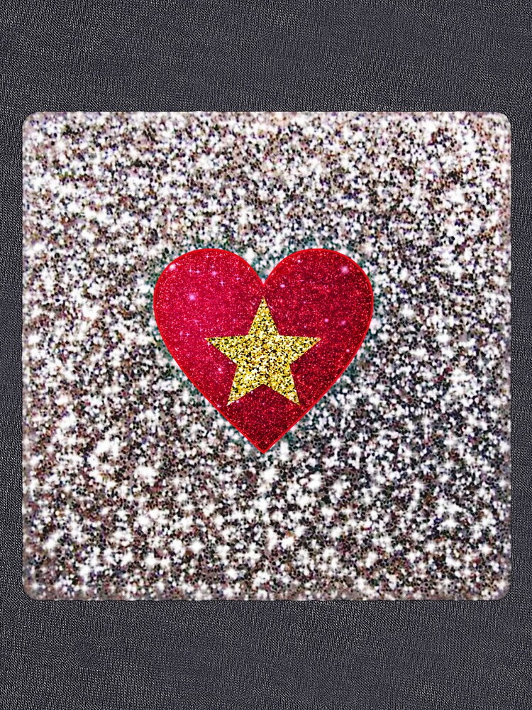 Glitter background with hart and stars by MonaLisaStore