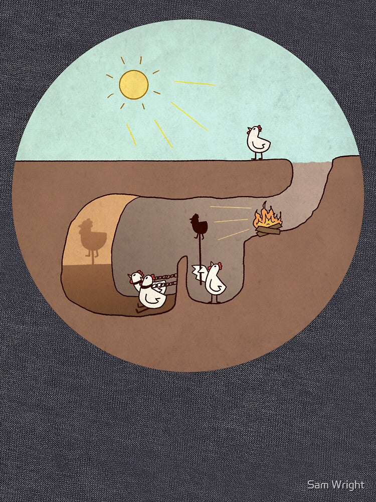 Chicken's Allegory of the Cave by WishingEel