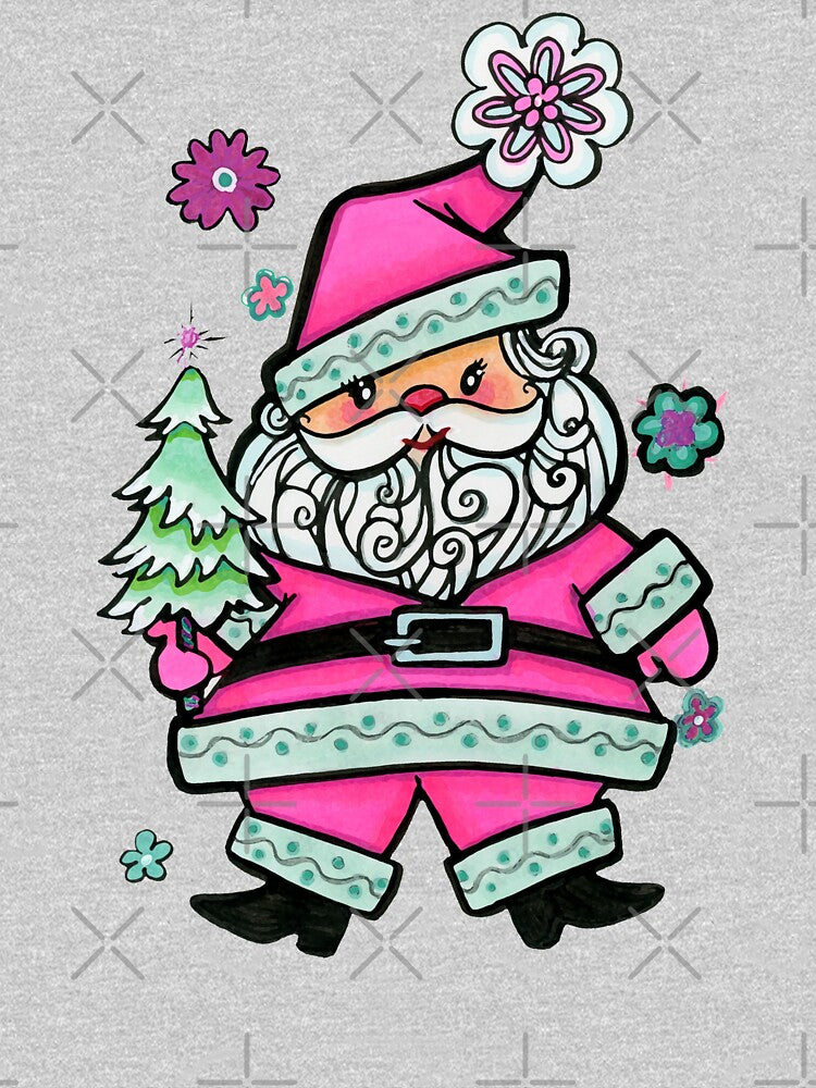 Vintage Retro Jolly Santa Claus by ComicKitsch