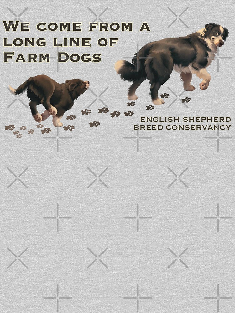 English Shepherd- Long Line of Farm Dogs- Black and White by EnglishShepherd