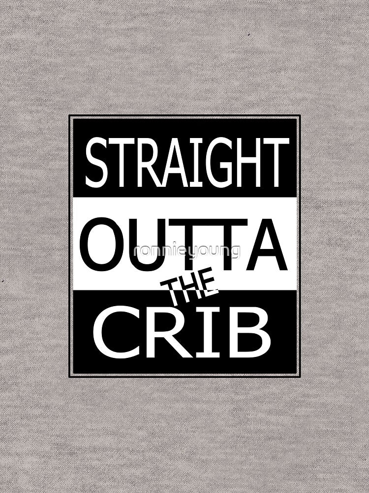 Straight Outta The Crib, Baby Sticker by ronnieyoung