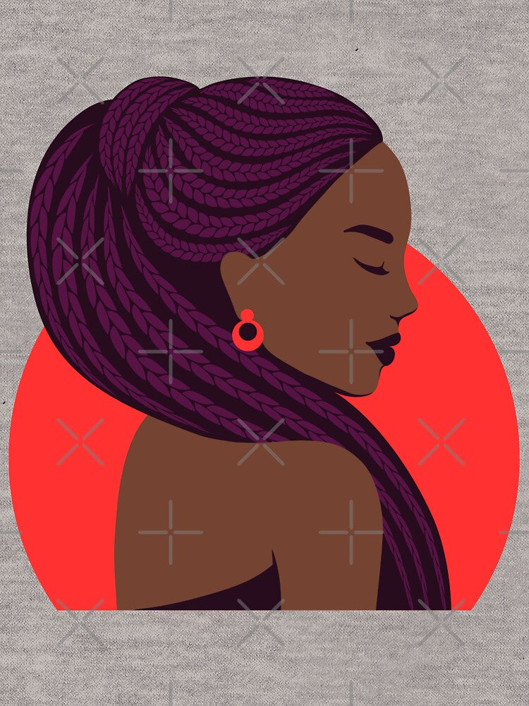 African girls new style with red bubbles in background by MobMarketdesign
