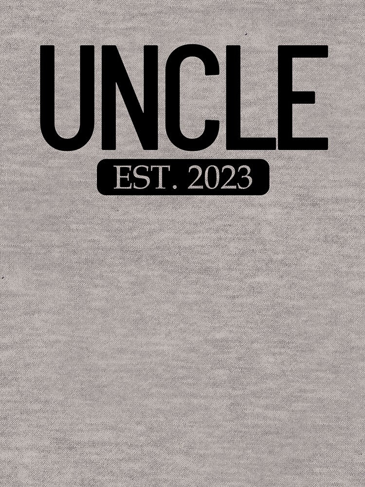 Uncle Est. 2023 New Uncle This Year Uncle Gift Men's Uncle Gear by DynamicDesign
