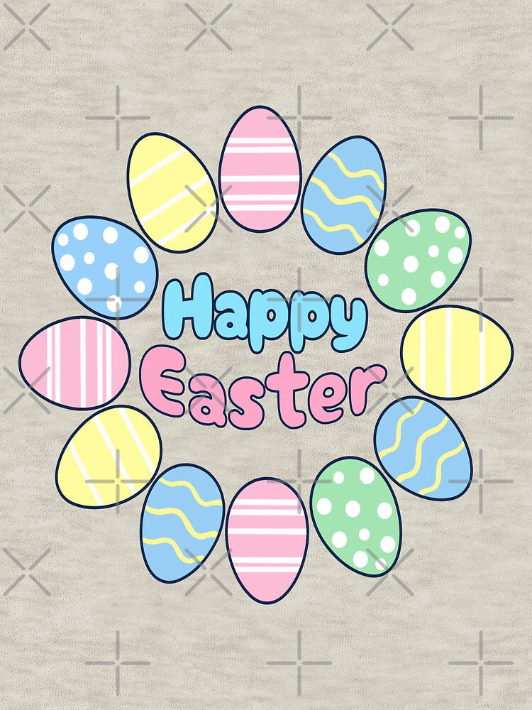 Cute Easter eggs. Happy Easter design! by JGDiseños