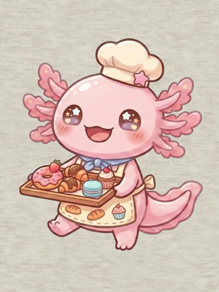 Cute Axolotl Baker – Kawaii Pastel Pastry Chef by Arte Para Rebaja
