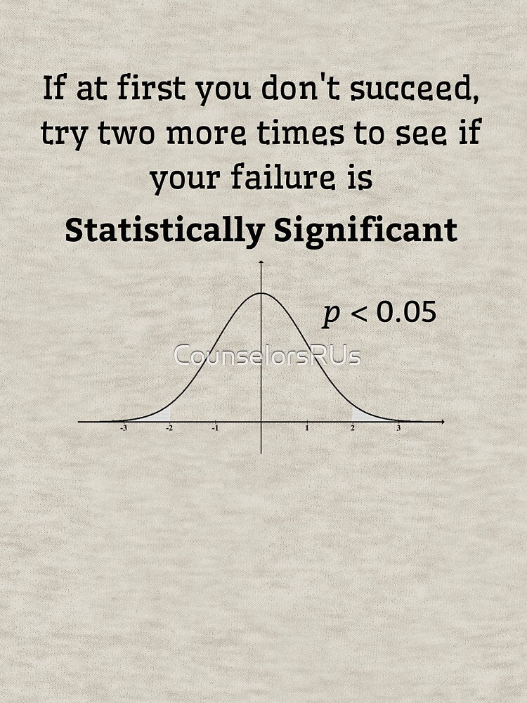 Statistics Bell Curve Joke by CounselorsRUs