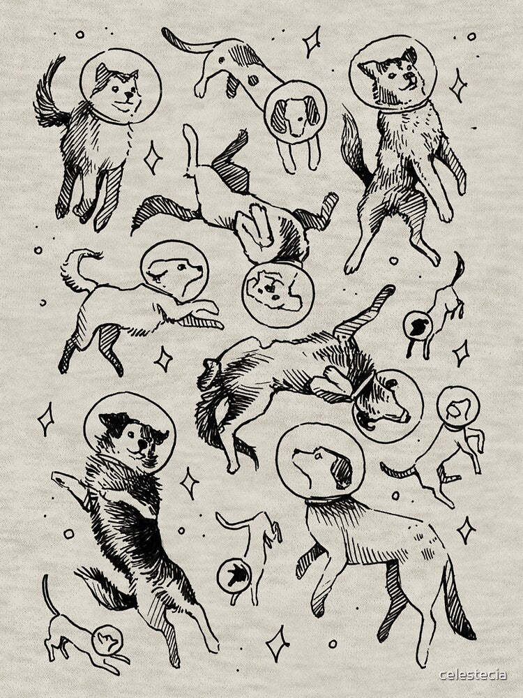 Space dogs by celestecia