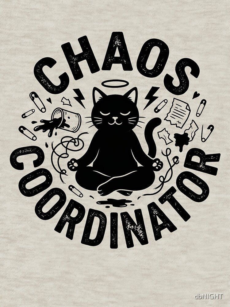Chaos Coordinator – Funny Cat Shirt for Parents & Family Matching Sets - Light by dbNIGHT