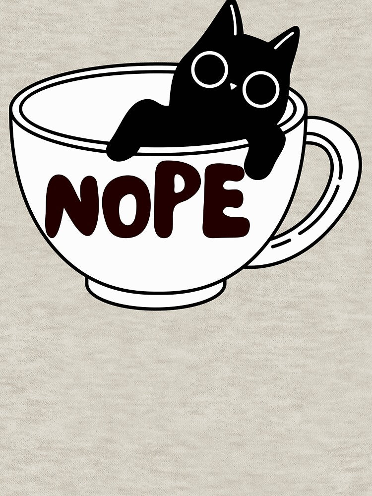 Nope Coffee Cat Design by AdicretorDesign