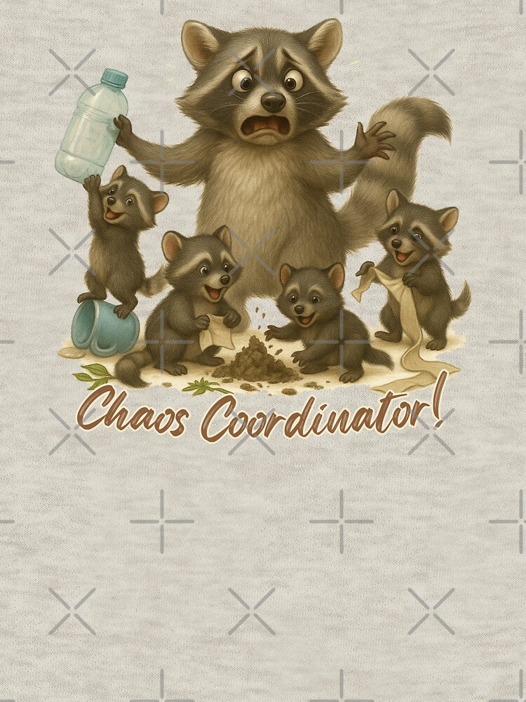 Cute Raccoon Chaos Coordinator Family by Waratah and Wood