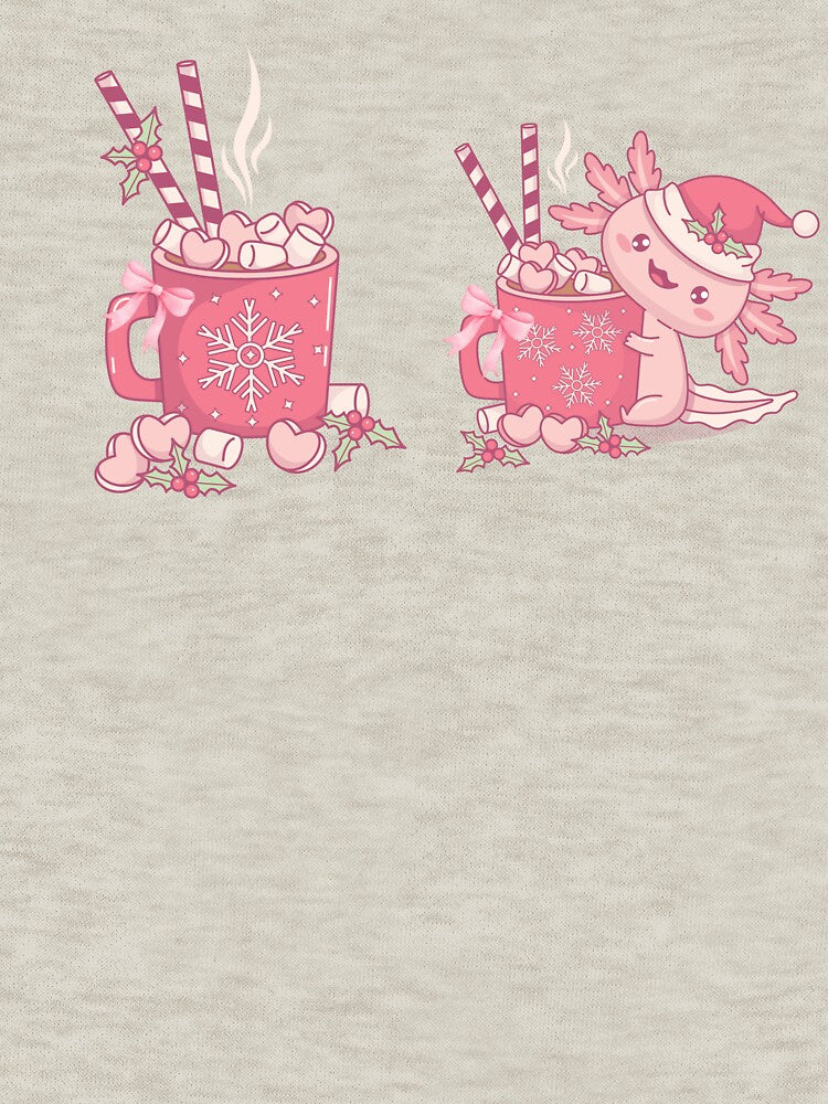 Cute Axolotl Hot Cocoa Christmas Hoodie by MNtees30