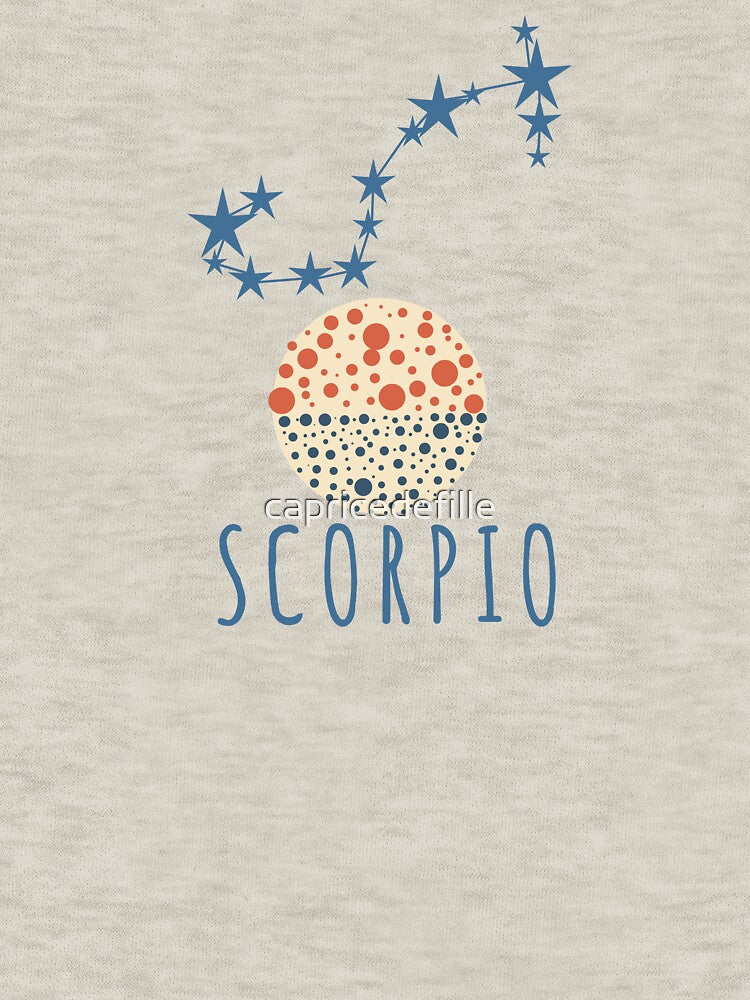 Minimalist Scorpio Zodiac Constellation Art by capricedefille