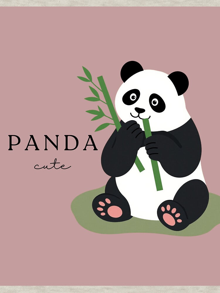 Cute Panda – Green Bamboo Design by Aliss20
