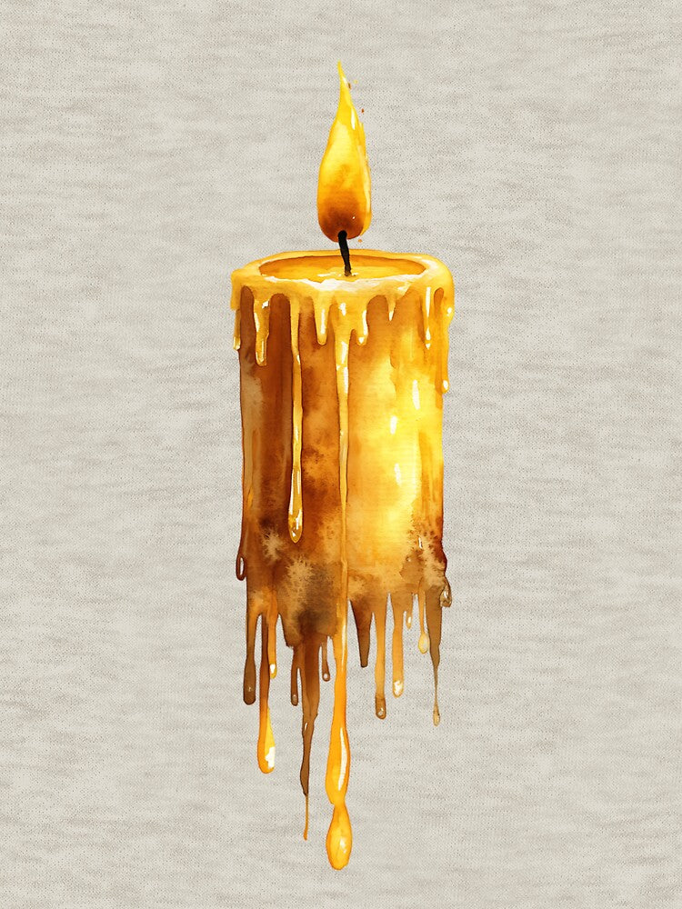 Dark Academia Candle with Dripping Wax by bapupa