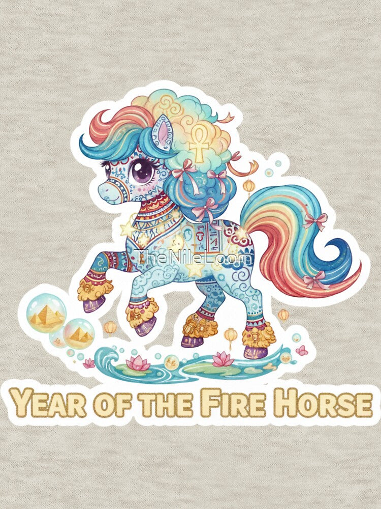 Cute 2026 Year of the Fire Horse - Nile Loom Kids Edition by TheNileLoom