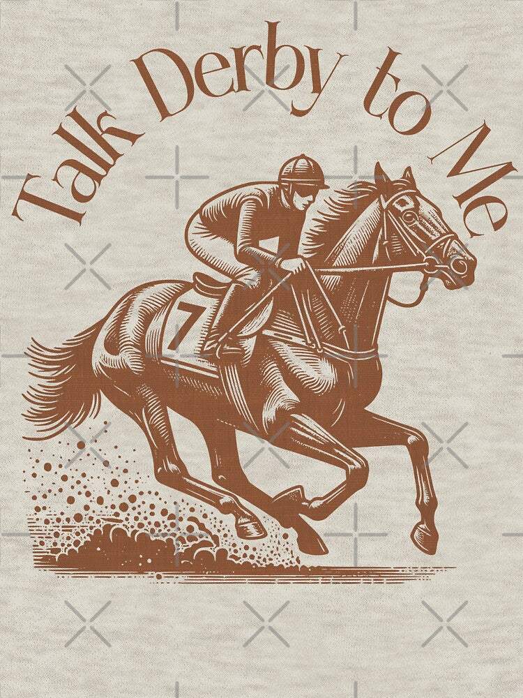 TALK DERBY TO ME - GALOPING JOCKEY -Talk Derby to Me" – Vintage Speed, Flirty Vibes by justyna-s28