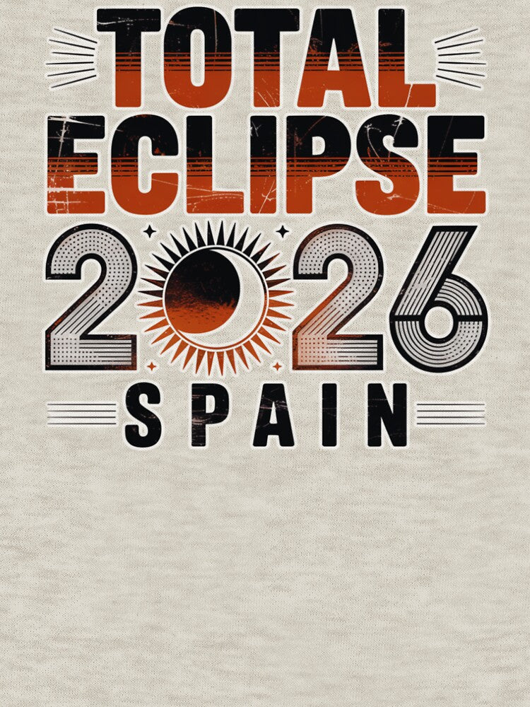 Total Eclipse 2026 Spain Design by MerchlyMike