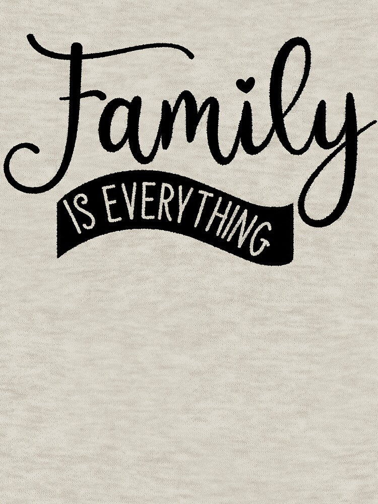 Family Quote - Family is everything, Family Over Everything by RedArtsDesign