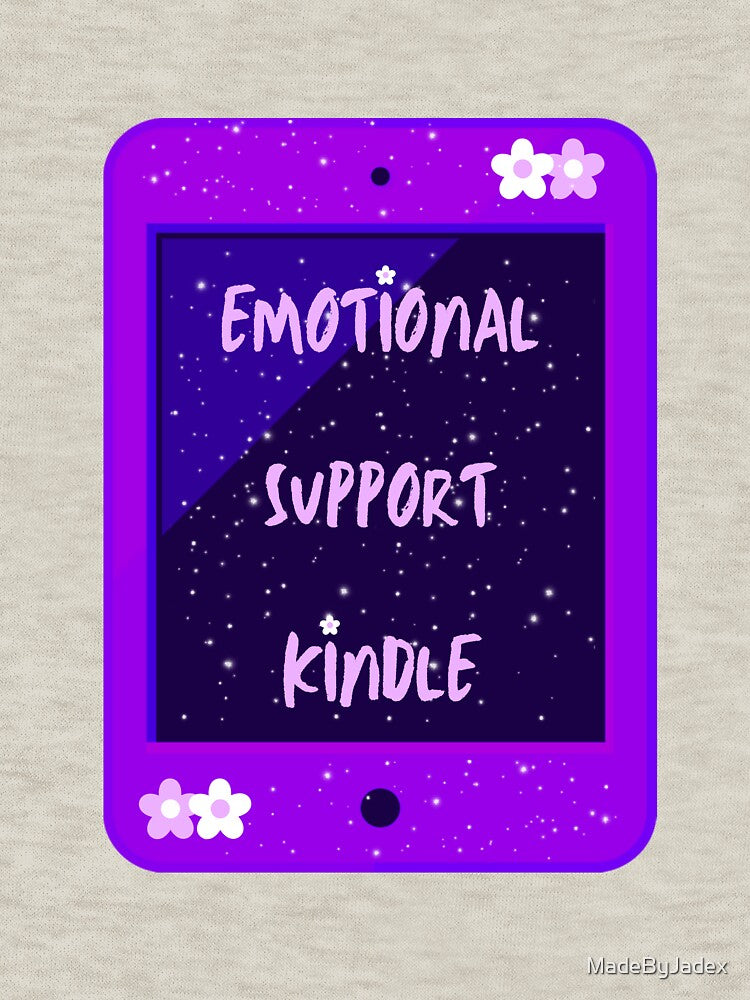 Emotional Support Kindle Pink And Purple by MadeByJadex