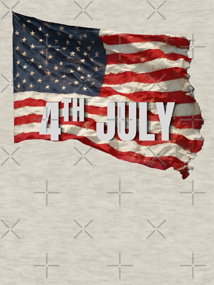 4th of July Patriotic American Flag Splash T-Shirt by RVJdesigns