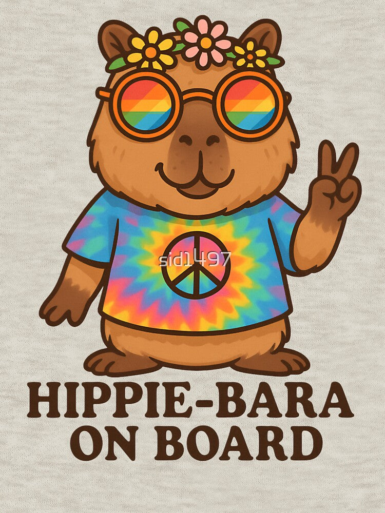 Hippie Capybara - Peace Vibes Tie-Dye by SidTastic