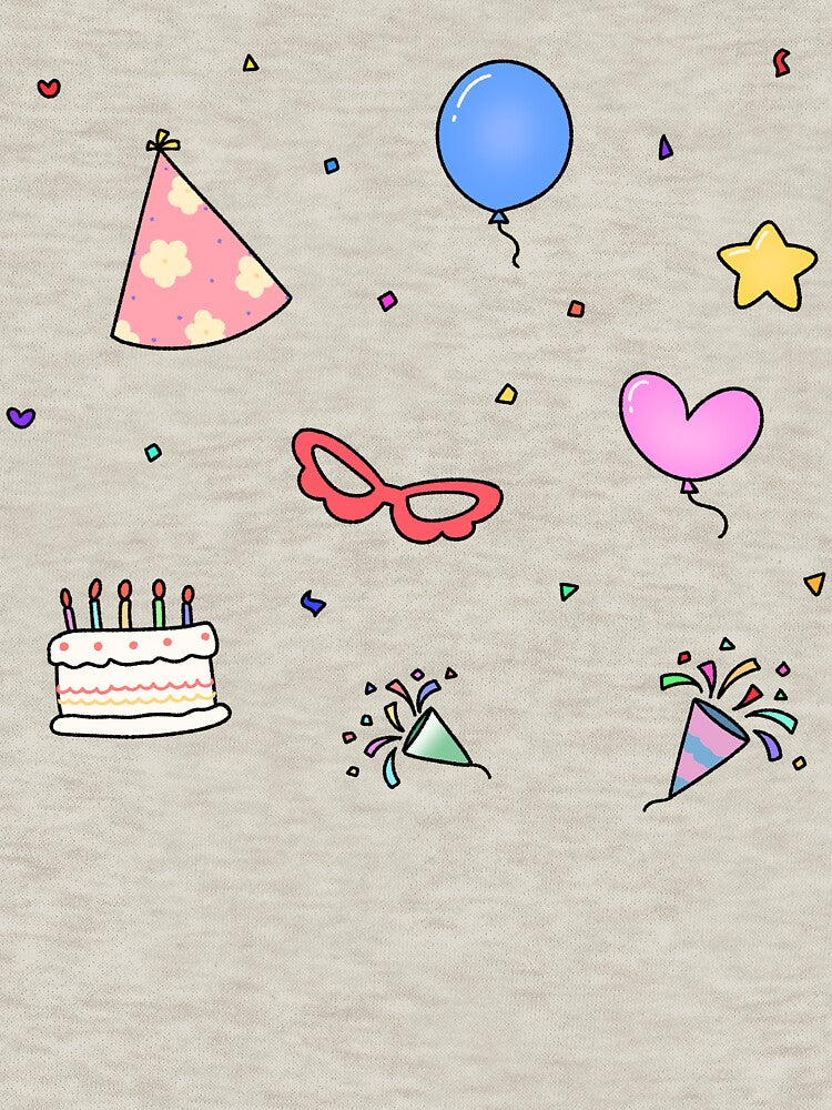 Cute Birthday Party Clipart Pattern by ubborn