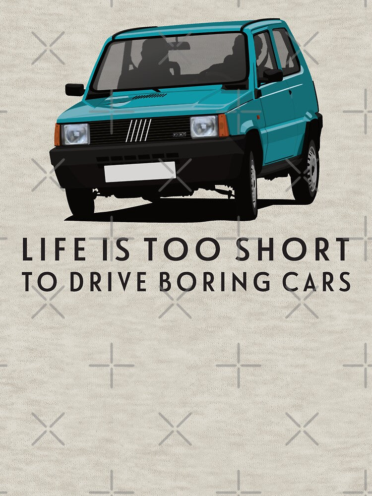 Life is too short to drive boring cars -  Panda in turquoise by knappidesign