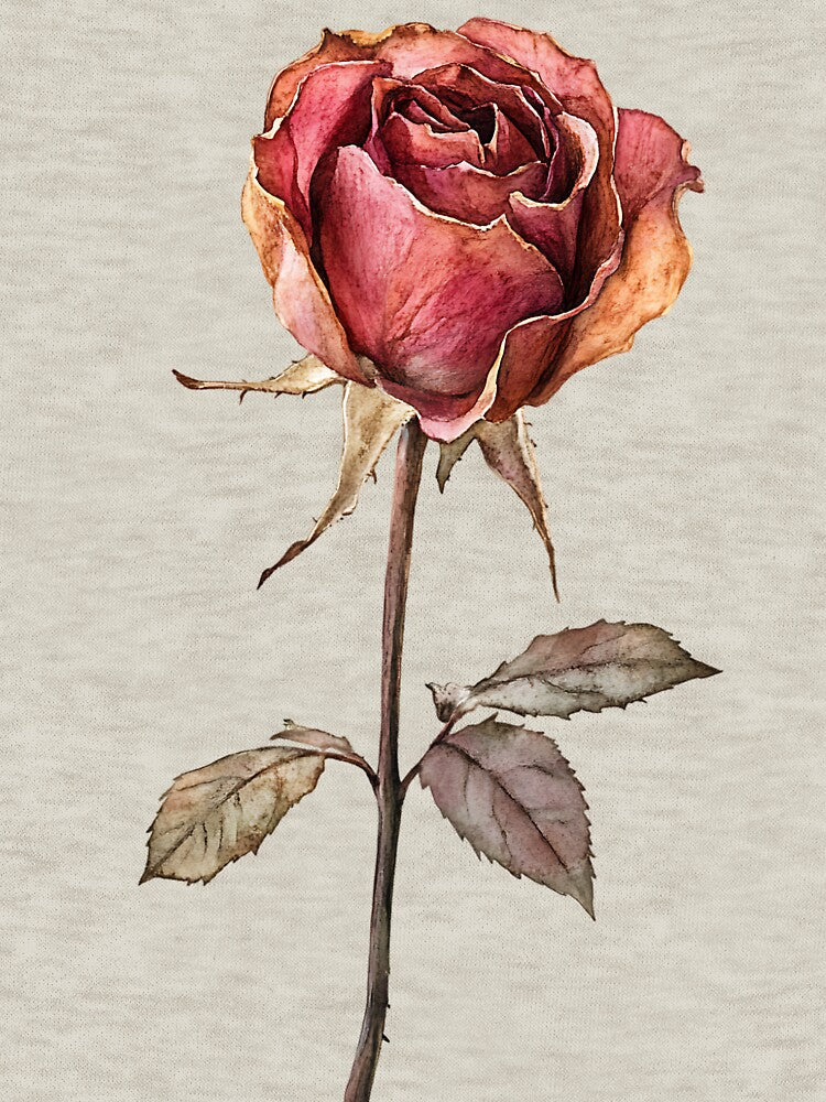 Dark Academia Dried Rose by bapupa