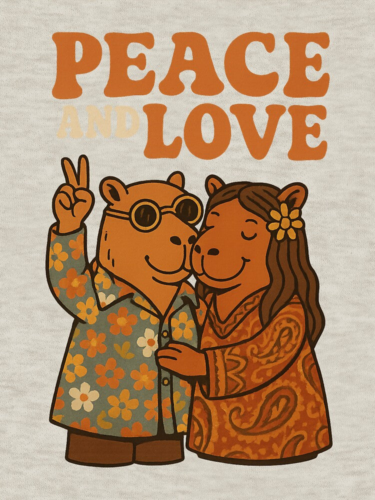 Peace and Love Capybaras by Capybarastore_77