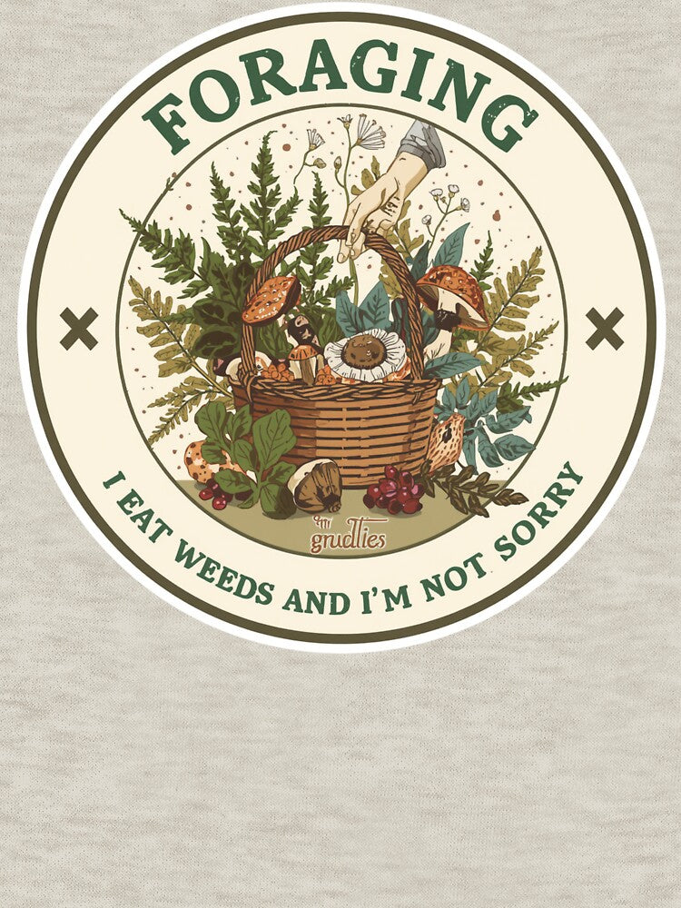 Foraging Club - I Eat Weeds and I'm Not Sorry Vintage Badge by SandiCreative