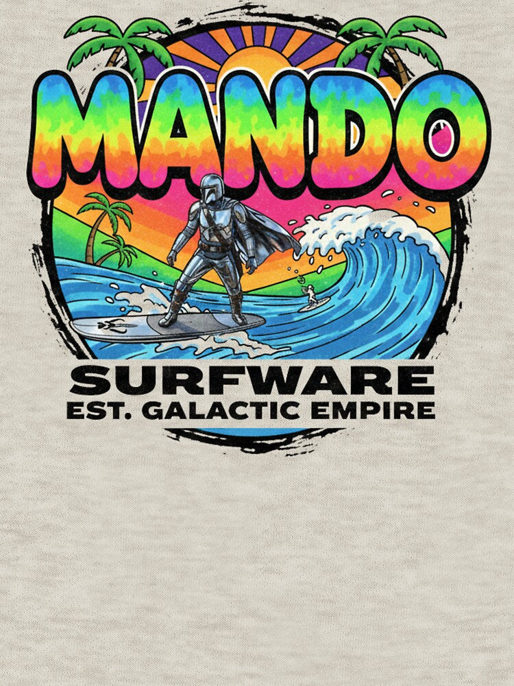 Surf up Mando by Wazzabear Studio