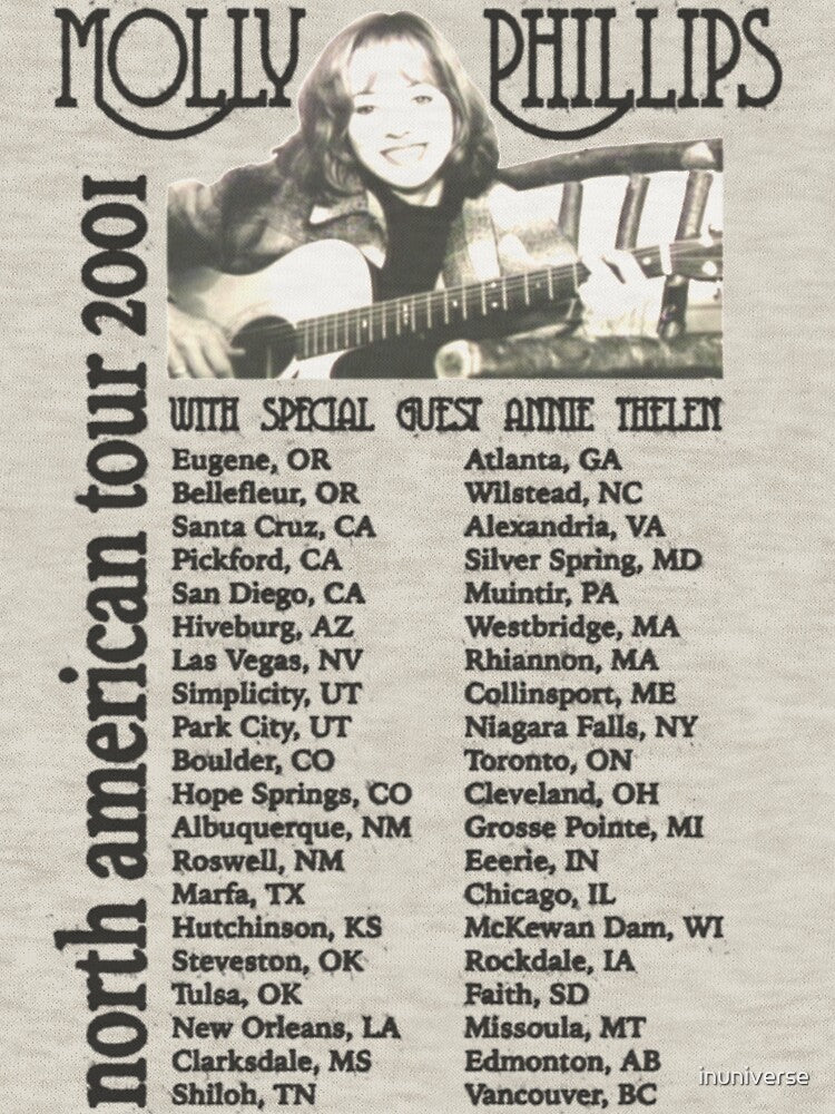 Molly Phillips Tour Poster - So Weird by inuniverse