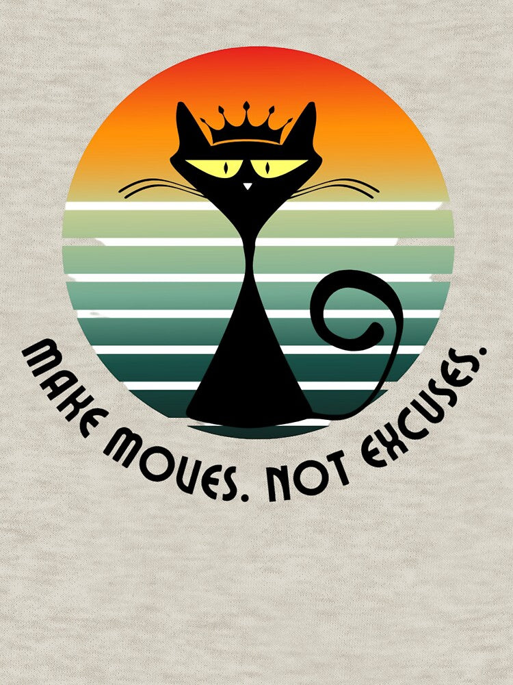 Make Moves, Not Excuses - Motivational Typographic Design by StillArtStudio