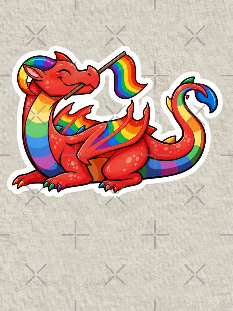 Pride Flag Dragon sticker by Bigeasy22441