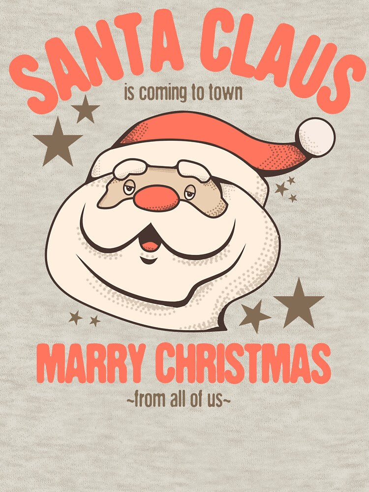 Santa Claus Is Coming To Town, Marry Christmas From All Of Us, Retro Vintage Santa by Axel Christian