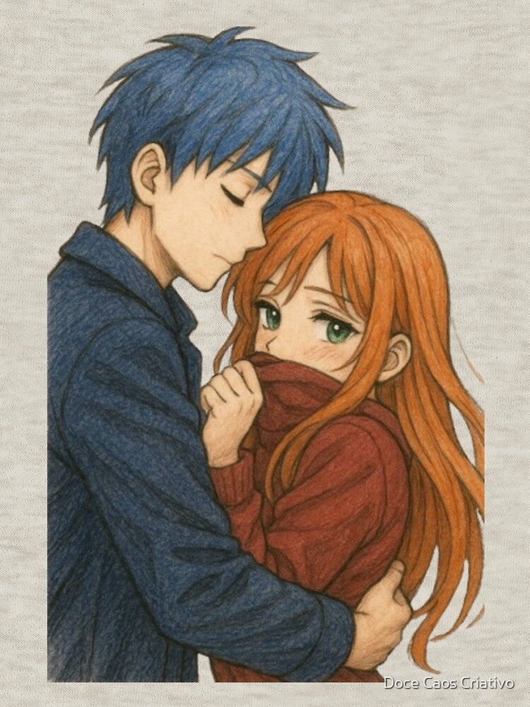 Casal Aconchegante no Inverno – Cozy Winter Couple Embrace by Doce Caos Criativo
