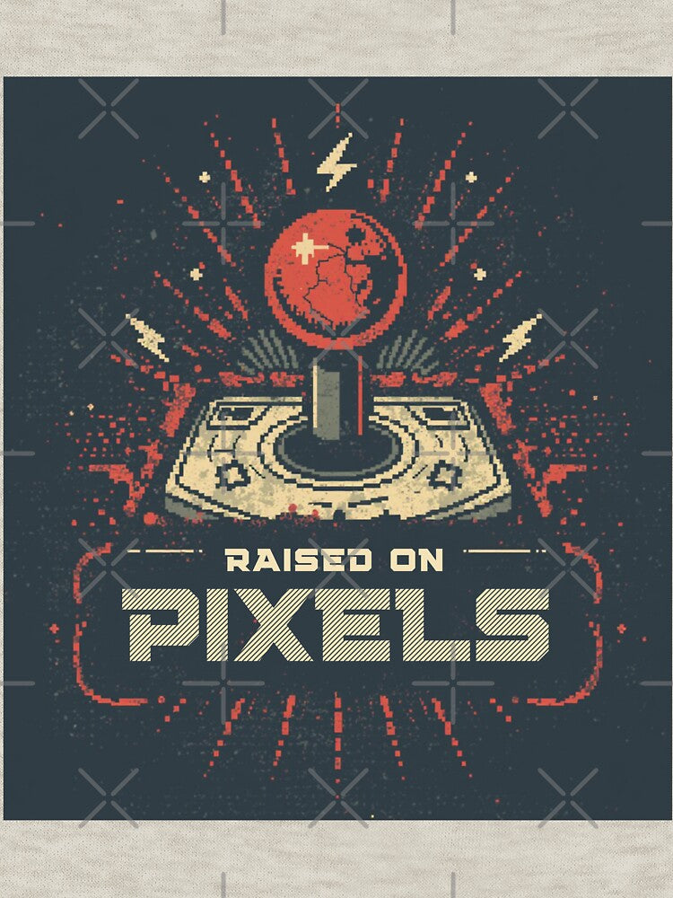 Raised on Pixels – Retro Controller Gaming Art by hawai3000